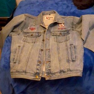 Women’s large Dale jr Jean jacket brand new